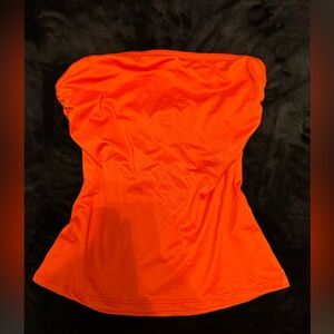 Antistar Orange Strapless Women's Top